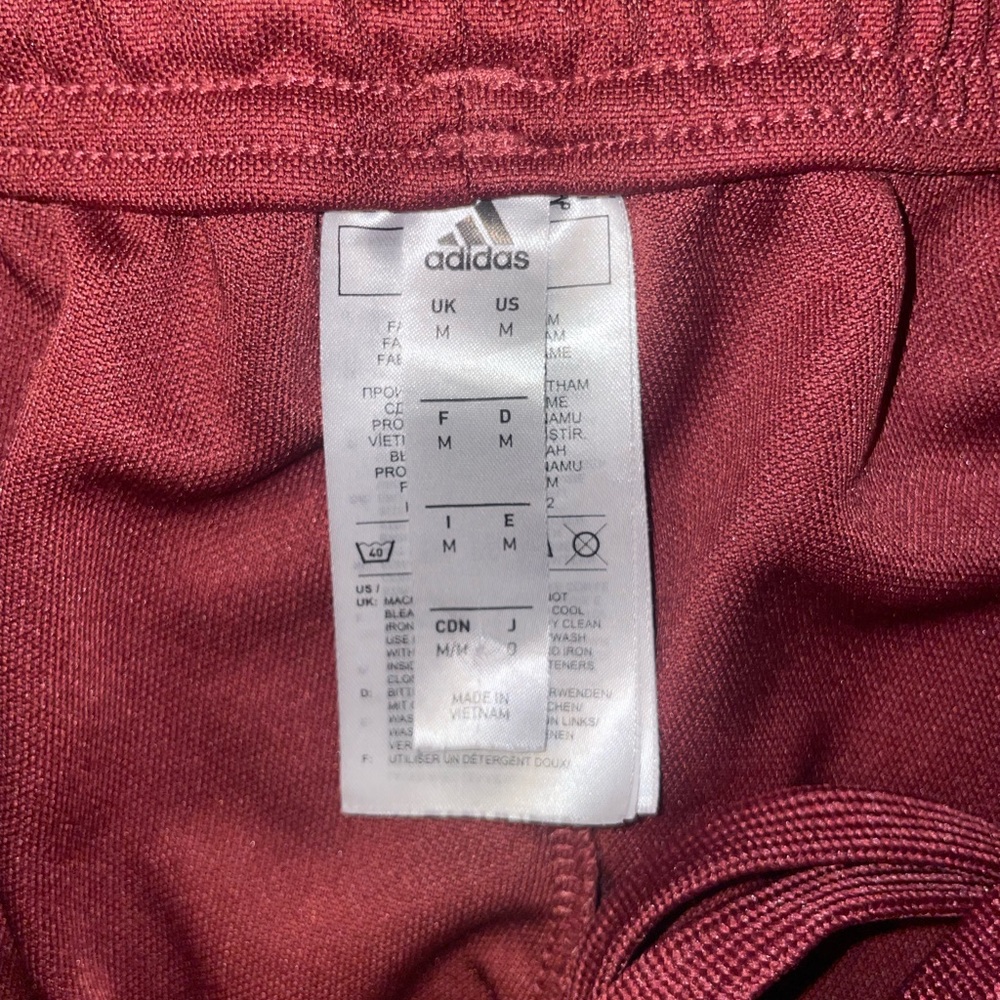 Adidas Maroon Track Pants - Picture 5 of 6